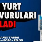 GSB Yurt Başvuruları başladı