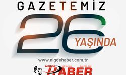 GAZETENİZ NİĞDE HABER 26 YAŞINDA