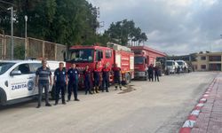 Suriye’de 11 gün süren alevleri kontrol altına alan ekipler konvoyla sirenler eşliğinde Hatay’a döndüler