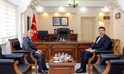 Vali Cahit Çelik’ten Çiftlik Kaymakamı Tolga Turan’a İade-i Ziyaret