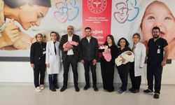 Üçüz Bebekler taburcu oldu