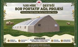 Bor’da üreticilere hibeli çadır desteği