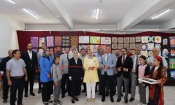 Altunhisar'da iki okuldan ortak resim sergisi