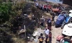 Ev avlusunda çıkan yangın önlendi!