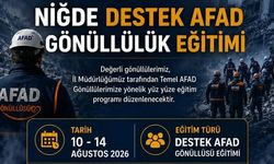 Niğde AFAD'dan Gönüllü Eğitimi