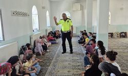 Cami Yaz kursunda trafik eğitimi