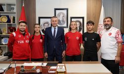 Şampiyon Tekvandoculardan Dorul'a ziyaret