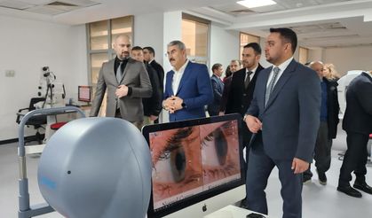 Milletvekili Uzkurt Göz Tanı Ünitesi’ni açtı
