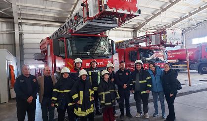 Özel öğrencilerden itfaiyeye anlamlı ziyaret