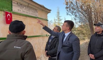 Kaymakam Gökçe’den Tarihi Türbe ziyareti