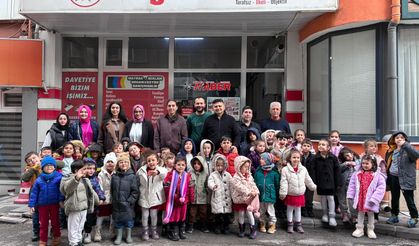 Anaokulu Öğrencilerinden Gazetemize ziyaret