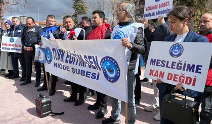 Niğde Türk Eğitim-Sen’den Öğretmene şiddet tepkisi