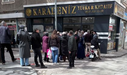 Niğde’de yufka kuyruğu!