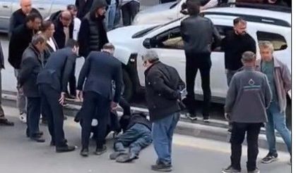 Otobüs yayaya çarptı!