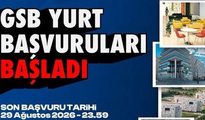 GSB Yurt Başvuruları başladı