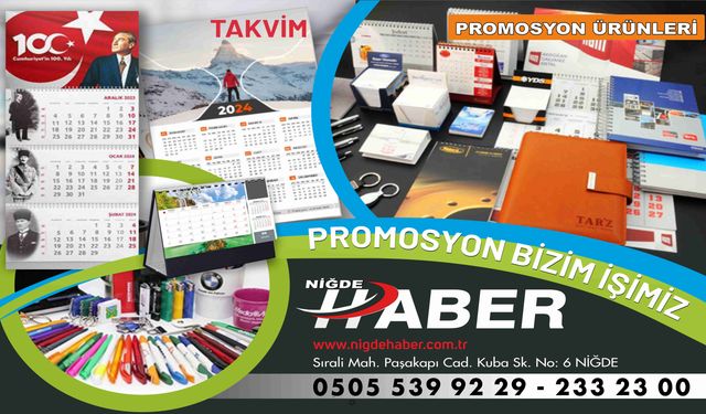 PROMOSYON ÜRÜNLER VE TAKVİMLERİNİZ İÇİN DOĞRU ADRES