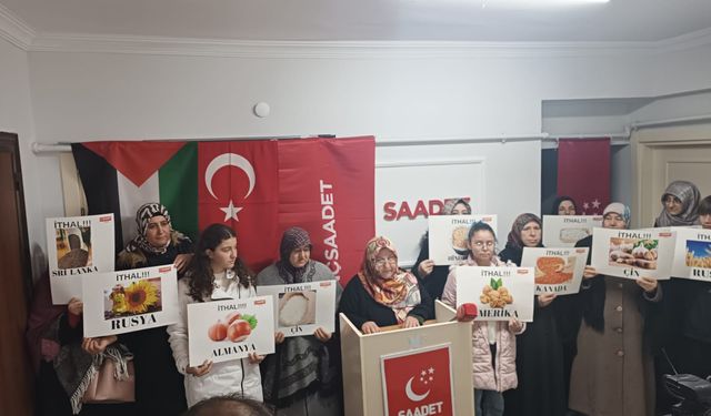 Saadet Partisi Kadın Kolları’ndan basın açıklaması