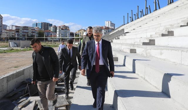 Vali Çelik: 5 Şubat Stadyumunu inceledi