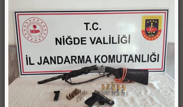 Niğde’de ruhsatsız silah operasyonu
