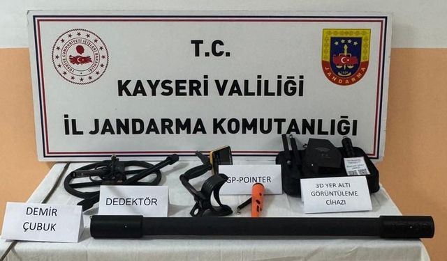 Kaçak kazı yapan şahıslara suçüstü: 3 gözaltı