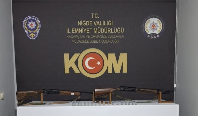 Niğde KOM ’dan Yasa Dışı silah operasyonu!