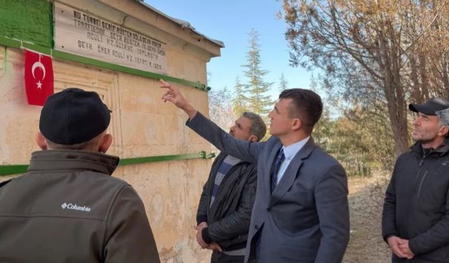 Kaymakam Gökçe’den Tarihi Türbe ziyareti