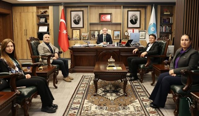 Yeşilay Şubesinden Rektör Uslu’ya ziyaret