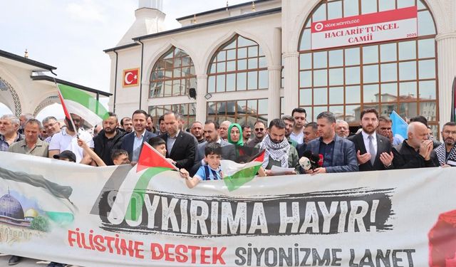 Niğde’de Sumud Filosu’na destek