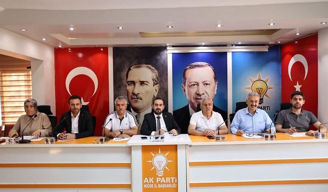 AK Parti Niğde yönetim kurulu toplandı
