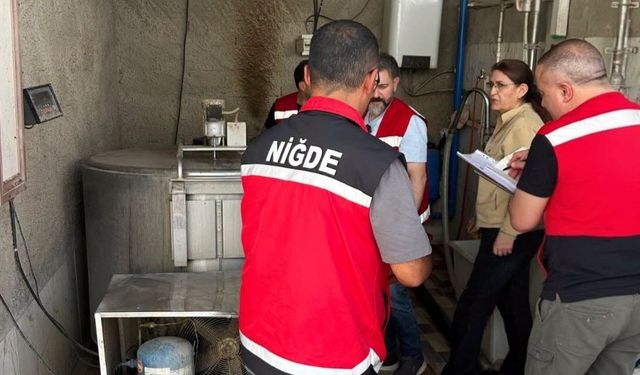 Bor’da Süt Tesislerine sıkı denetim