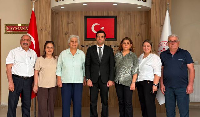 Kaymakam Kalkan’a Hemşerilerinden ziyaret