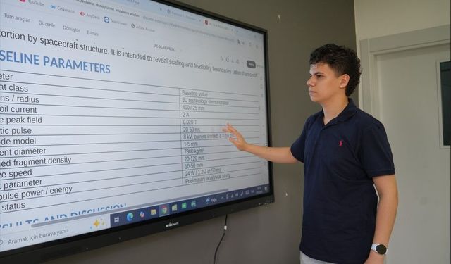 Niğdeli genç Dünya Uzay Kongresi’nde projesini anlatacak