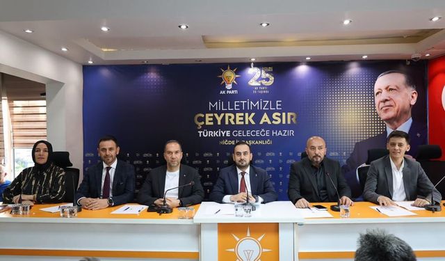 AK Parti Niğde teşkilatında 25’nci yıl kutlaması