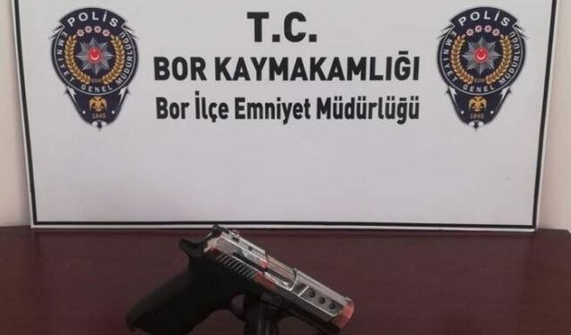 Bor’da silah operasyonu: 2 Tutuklu!