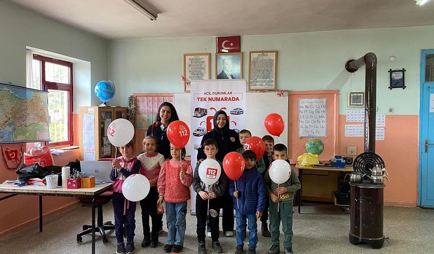Öğrencilere 112 anlatıldı