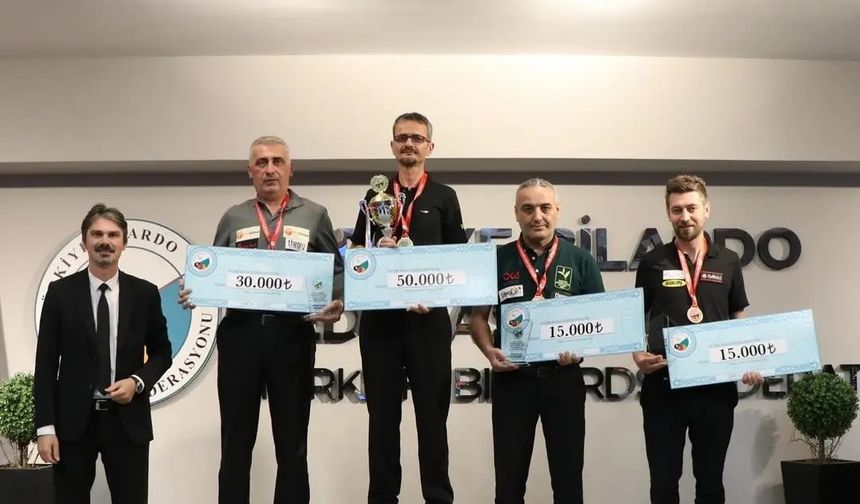Niğdeli bilardocu Türkiye şampiyonu oldu