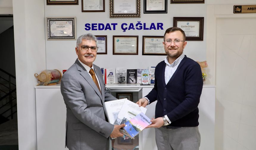 Vali Cahit Çelik’ten Yazar Sedat Çağlar’a anlamlı ziyaret