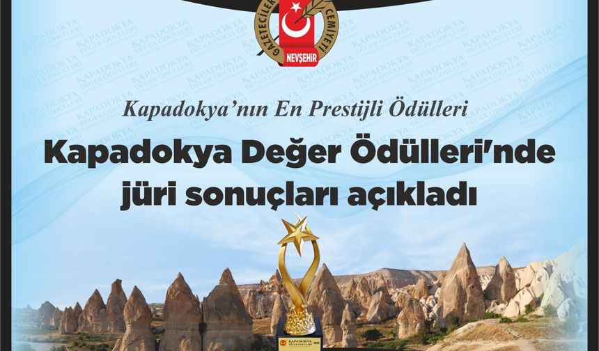 Kapadokya Değer Ödülleri’nde Jüri Sonuçları Açıklandı