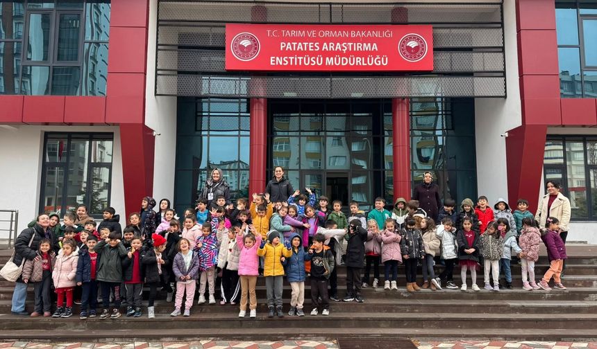 Şehit Eren Bülbül Anaokulu Öğrencileri Patates Araştırma Enstitüsünü Ziyaret Etti