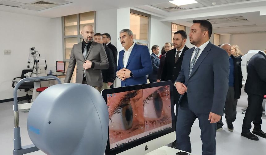 Milletvekili Uzkurt Göz Tanı Ünitesi’ni açtı