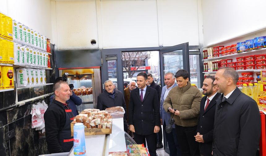 AK Parti heyetinden esnaf ziyaretleri