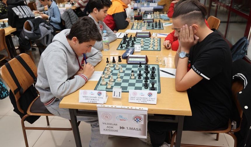 Mahalli Yıldızlar Satranç il birinciliği tamamlandı
