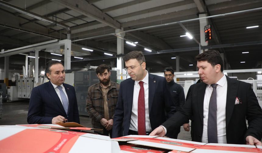 Vali Akmeşe, Bor’da Üretim Tesislerini inceledi