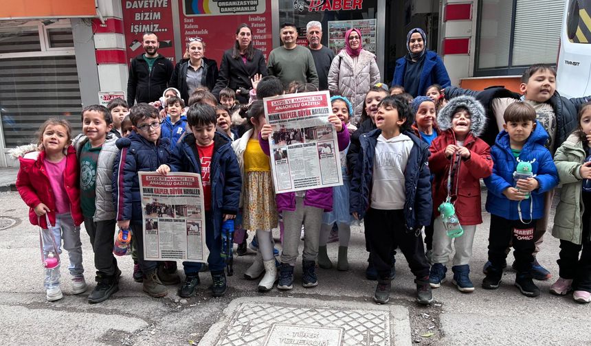 Minik kalpleri Gazetemizde ağırladık