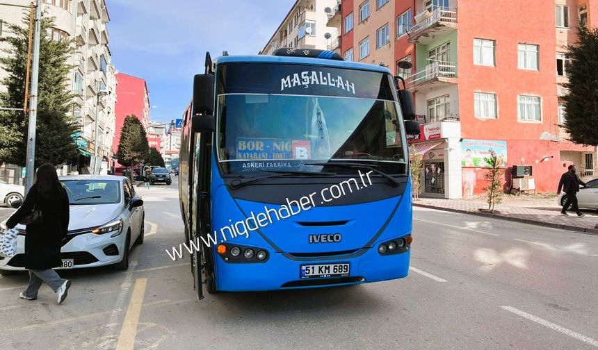 Bor-Niğde dolmuş ücretlerine ZAM!