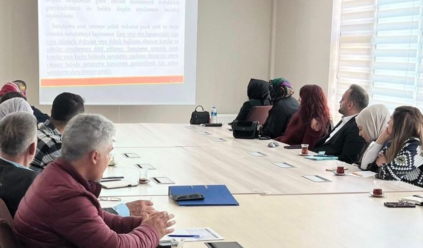 Muhakkik Eğitimi gerçekleştirildi