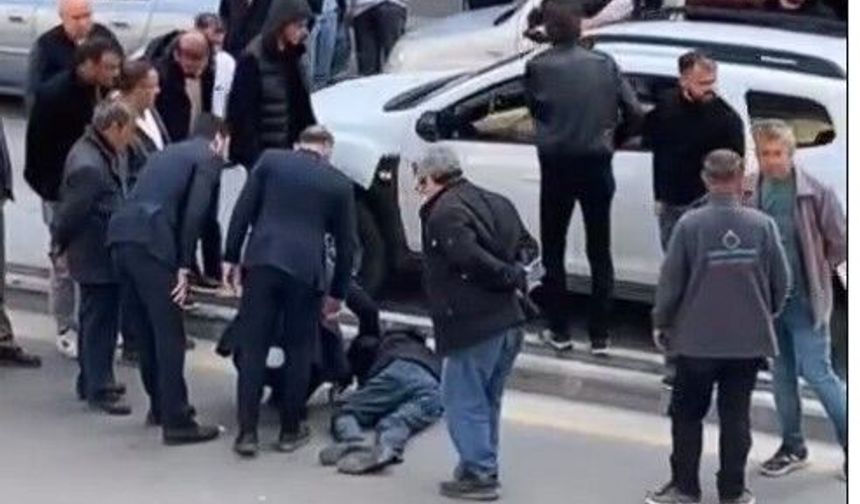 Otobüs yayaya çarptı!