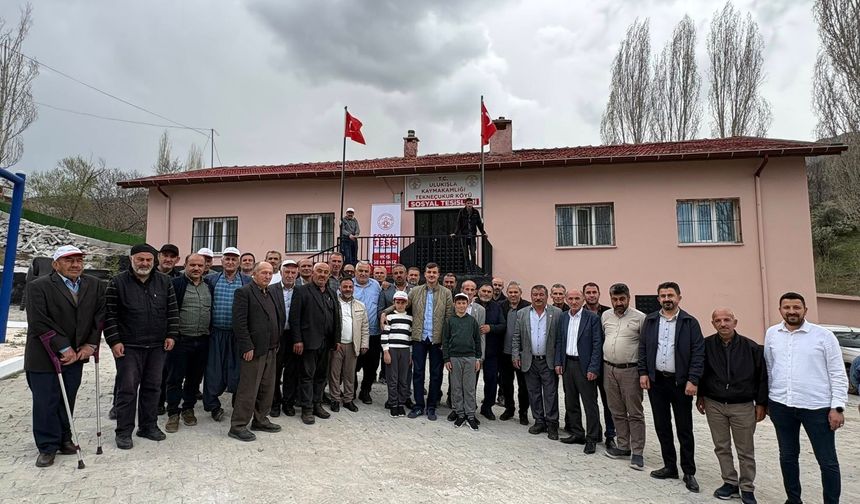 Tekneçukur Köyü Sosyal Tesisi açıldı