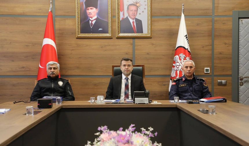 Vali Akmeşe, Güvenlik Toplantısına katıldı