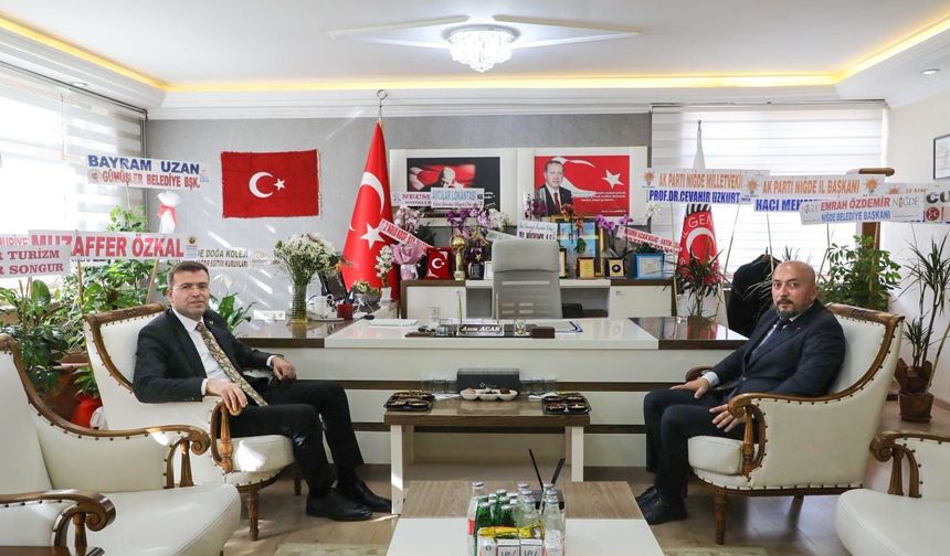 Vali Akmeşe’den Başkan Acar’a ziyaret